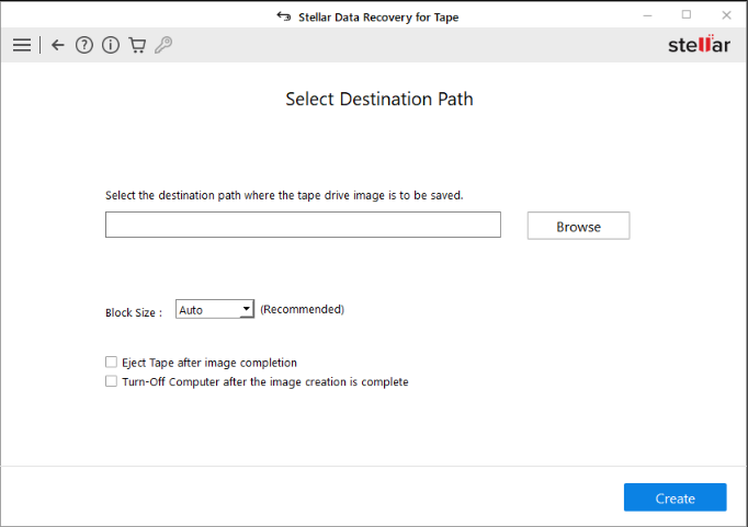 Select Destination Path